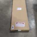 Household Essentials Wide Mega Ironing Board 4-Leg, Steel Top Pressing Station, Heat-Resistant Fiber Pad and Cotton Cover, Includes Sleeve Board and Iron Rest with Hanger Bar, Silver Frame