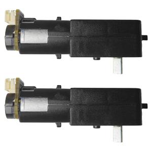 2Pack TT Motor with Encoder, 1:90 All-Metal High Torque Gearbox, 12PPR Hall Encoder, Metal Shaft Geared Motor, DC 3-12V DC Motor for Robotics & Smart Cars
