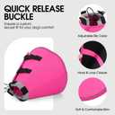Dog Cone, Soft Cone for Dogs to Stop Licking, Dog E-Collar Alternative After Surgery for Dogs, Pet Cones Collar for Wound Healing with Adjustable Buckle, Pink L