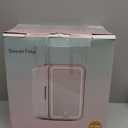 Skincare Fridge, 6L/10 Can Mini Fridge for Bedroom with Dimmable LED Mirror, Portable Cooler & Warmer Small Compact Refrigerator for Skincare, Cosmetics, Bedroom and Office, White