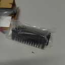 Mini Pink Hot Comb 500 Degree, Dual Voltage Electric Pressing Comb for Black Hair, Portable Ceramic Straightening Comb, Anti-Scald Plug in Hot Comb Straightener for Wigs, 4C Hair & Beard