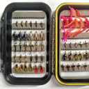 Wifreo Fly Fishing 54 Nymph Flies Assortment BH Wet Fly for Trout Flyfishing with Waterproof Fly Box