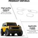 RAZPOY Inner Door Handle Cover Trim Compatible with 2021-2026 Ford Bronco Interior Accessories White (Not for Bronco Sport)