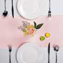 5-Pack Satin Table Runner Rose Gold 12 x 108 inches Long, Table Runners for Wedding, Birthday Parties, Banquets Decorations5 Pack, 12x108 Inch, Rose Gold