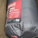 Coleman Biscayne Warm-Weather Sleeping Bag, 40F Camping Sleeping Bag for Adults, No-Snag 2-Way Zipper for Ventilation with Stuff Sack Included, Fits Adults up to 6ft 4in Tall, Large