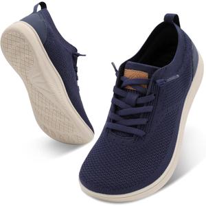 Relxfeet Men's Wide Toe Box Walking Shoes Slip On Breathable Knit Sneakers Lightweight Comfort Fit for All-Day Wear, 9.5 Wide
