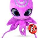 Miraculous Ladybug Kwami Mon Ami Plush Toy - Nooroo The Butterfly, Super Soft Stuffed Animal - 9-inch Collectible Plush Figure, Ladybug & Cat Noir, Gift Stocking Stuffer for Kids