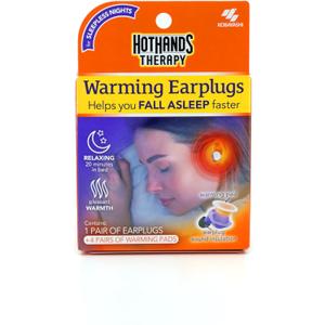 Warming Earplugs - 1 Pair of Earplugs & 4 Pairs of Warming Pads - Relaxing, Pleasant Warmth, EXP 2026 -09 -06