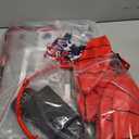 Indoor Mini Basketball Hoop Set Gift for Kids Adults, Upgrade Over Door Hoop with 4 Rubber 6" Balls, Wall Mount Hoop for Bedroom Yard, Christmas Stocking Stuffer Gift for Boys Teen (Red)