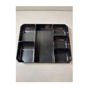 Plastic Coin Tray - Black - 6 Slots Plastic Coin Tray - Black - 6 Slots
