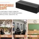 Tofficu 20pcs Wood Place Card Holder, Table Number Sign Stand, Desk Photo Display Holder for Picture Calendar Postcard Business Name Card for Wedding Home Office Meetings Decoration（Black）