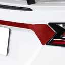 CHEAYAR Soft 3D Real Carbon Fiber Car Rear Tail Marker Trim Strip Sticker Trim Compatible with Corvette C8 Stingray Z06 Z51 2020 2021 2022 2023 Interior Decoration Accessories (Red)