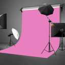 2 x 5x7ft Photography Studio Non-Woven Backdrop Millennium Pink Backdrop Solid Color Backdrop Simple Background