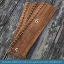 Farmhouse Style Wooden Kids Growth Chart Ruler for Boys and Girls (Rustic Brown - BMK)