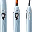 Heated Eyelash Curler, S600 Heated Lash Curler, Accurate Temperature Control Electric Eyelash Curler Heated - Intelligent Power Off, Long Lasting (Mystic Blue/Silver, S600-148MM)