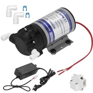 2025 Upgraded Booster Pump Kit, Suitable for Household Reverse Osmosis Water Filtration System Standards or Manifolds up to 100 GPD,Bring a High-Voltage Switch