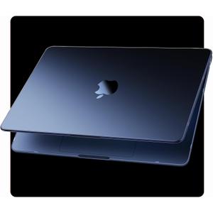 Compatible for MacBook Air 15 inch Case M4 M3 M2 2025 2024 2023 [100% Match Official Color] [Ultra Thin Armor] Protective Hard Shell Matte Cover for Laptop A3241 A3114 A2941 - Midnight Clear