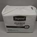 Depend Guards Incontinence Pads for Men, Maximum Absorbency, 104 Count (2 Packs of 52)