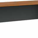 Bush Business Furniture Series A 72W Desk in Natural Cherry and Slate, Large Workstation for Home or Professional Workspace, Desktop Solution for Office Use