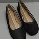 DREAM PAIRS Women's Sole-Simple Wide Width Flats, Ballerina Walking Flats, Comfortable Slip on Shoes (9, Black/Nubuck)