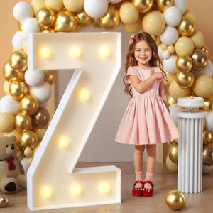 imprsv Marquee Light Up Letters, 3FT Mosaic Letters with Light for Baby Shower Graduation Party Decor, Large Z for Engagement Wedding Party Decorations (Need to Assemble)