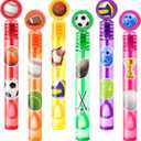 Sport Party Favors for Kids  24PCS Sports-Themed Mini Bubble Wands, Great for Birthday Supplies, Pinata Fillers, Goodie Bags & Classroom Rewards