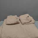 Bedsure Muslin Duvet Cover King Size - 100% Cotton 3-Layer Gauze Duvet Cover PureWoven Ultra-Soft & Breathable Bedding Set with Zipper Closure and 8 Corner Ties (Light Brown, King, 104"x90")