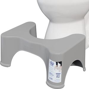 Squatty Potty Original Bathroom Toilet Stool 9 Inches Tall - Gray
Ergonomic Squat Footrest Bathroom Stool for Improved Bowel Health and Natural Posture
