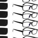 Kerecsen 6-Pack Reading Glasses Blue Light Blocking,Spring Hinge Readers for Men Women,Computer Eyeglasses