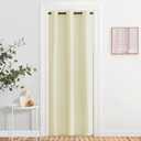 NICETOWN Room Separating Divider, Room Divider Curtain Screen Partition, Function Thermal Blackout Patio Door Curtain Panel, Sliding Door Insulated Curtain for Patio, Beige, 8.3ft Wide x 10ft Long