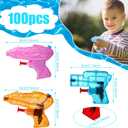 Threan 100 Pack Water Gun for Kids Mini Water Gun Toy Colors Plastic Squirt Pistol Small Fun for Adults Teens Summer Pool Beach Party Favor Outdoor Game Bath Birthday(Cool)