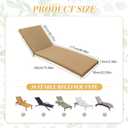 Elehealthy Outdoor Chaise Lounge Chair Cushion 76 x 22.8 x 2.4 Inches