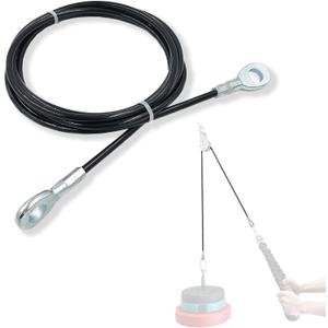 J Bryant Fitness Gym Replacement Cable Fitness Pulley Thick 5mm Heavy Duty Steel Wire Rope for Home Gym Cable Pulley Machine Accessories (118")