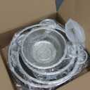 Colander Stainless Steel, 7 Piece Strainers and Colanders Set, Mesh Strainer Net Baskets with Handles, 2 Stainless Steel Plates and Fine Mesh Strainer for Kitchen Food Strain Drain Rinse Cooking