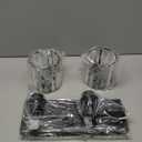 Black Crystal Bathroom Vanity Lights, Modern 2-Lights Bathroom Lighting Fixtures Over Mirror, Crystal Wall Lighting with Round Shade