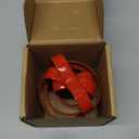 3Pcs Round Cookie Cutters with Handle, Circle Biscuit Cutter for Baking, Dough Cutter, Metal Cookie Cutters, Coated and Soft PVC for Protection (1.96 / 2.55 / 3.15 INCH x 3.5 INCH)