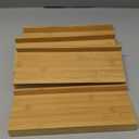 Bamboo Spice Drawer Organizer, 4 Tier Stackable Spice Rack for Cabinet, Seasoning Storage Organization13'' Wide
