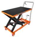 Garvee Hydraulic Lift Table Cart, Single Scissor Lift Table, Orange