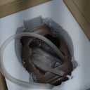 Mikikit Ceramic Fountain Jar with Flowing Water Circulation for Garden and Fish Tank Small Brown Open Top Pot Fountain Decor for Courtyard Hydroponic Planter Natural Relaxing Waterfall