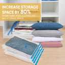 Roomimaster Vacuum Storage Bags, Vacuum Seal Space Saver Bags for Clothing, Travel Lugggage, Carry-on, Blankets, Comforters, Pillow, Bedding, 10 Medium
