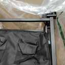 29.3" Collapsible Wagon Cart, 150L Heavy Duty Folding Utility Wagon with Wheels, 360 lbs Load, Portable Rolling Cart for Garden, Shopping, Sports, Camping, Black