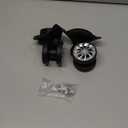 2Pcs 55mm Rubber Swivel Castor Wheels - 360 Degree Quiet Trolley & Furniture Caster