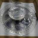 OurEDee 20'' Ceiling Fan with Lights & Remote, Low Profile, 6 Wind Speeds, Dimmable Light, Modern White Flush Mount, Smart for Home (Gold+Grey)