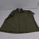 COOFANDY Mens Casual Shirts Short Sleeve Button Down Shirts Fashion Textured Summer Beach Shirt (XL, Army Green)