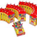 Cra-Z-Art Crayons, Bulk Pack, 24 Count, 24 Packs of Crayons, Bulk School Supplies for Classroom, Back to School Essentials
