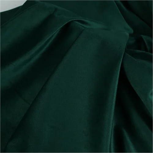 Sewing Supplies Velvet Fabric By The Meter for Tablecloth Curtains Dresses Sofa Covers Sewing Thickened Soft Cloth Plain Decorative Drape Winter Soft Fabric(Dark Green 210-26) 100cmX150cm