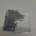 Outus 58 Pack Metal Curtain Hooks Pin-On Drapery Hooks 1.2 by 1 Inch for Window,Door,Shower Curtain(Black)