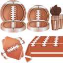 Football Party Tableware For Football Game Day Party Decorative Items (Brown)