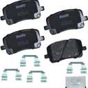 Bendix Priority1 CFC923 Ceramic Front Brake Pads for Pontiac Vibe 2008-2003, Toyota Corolla 2008-2003, Matrix 2008-2003