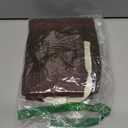 Gihuo Women's Cotton Wide Leg Pants, Elastic Waist Harem Style, Casual Baggy Palazzo Pants with Pockets(Brown-M)